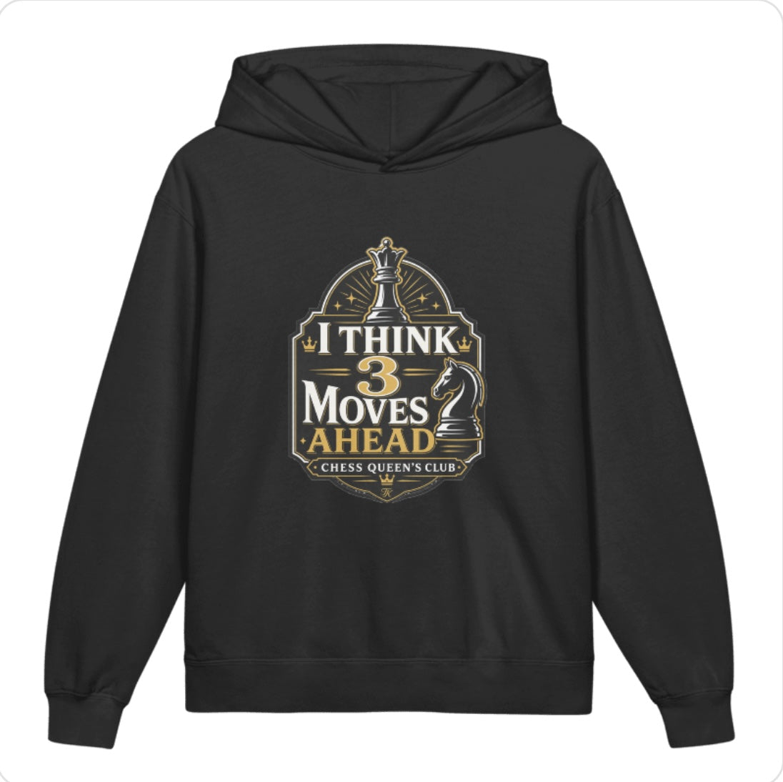 Chess Queen’s Club Youth Hoodie — I Think 3 Moves Ahead