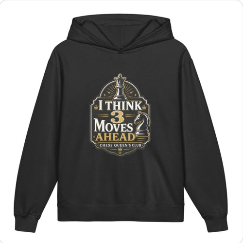 Chess Queen’s Club Youth Hoodie — I Think 3 Moves Ahead